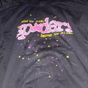Large Sp5der Black V2 Hoodie    Large Spyder Black V2 Hoodie